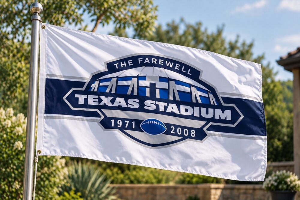 Vintage WinCraft The Farewell Texas Stadium 1971-2008 3x5 Flag New Sealed